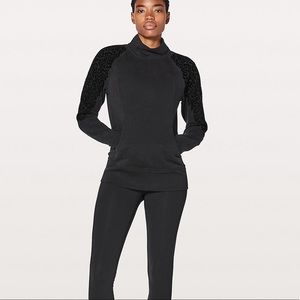 Lululemon Sweatshirt with Velvet Floral Appliqué